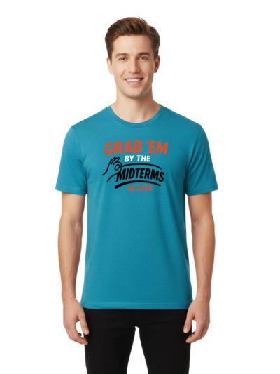 Grab'em By The Midterms 2026- T-Shirts - (Antique Sapphire)
