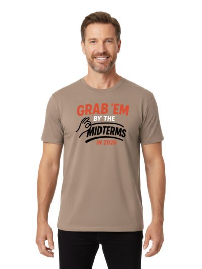 Grab'em By The Midterms 2026- T-Shirts - (Brown Savana)