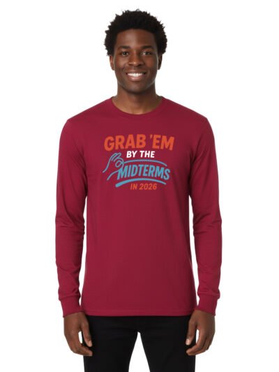 Grab'em By The Midterms 2026- Long Sleeve Shirts - (Cardinal)