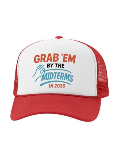 Grab'em By The Midterms 2026- Trucker Hats - (White/Red)